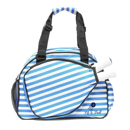 Pink Stripes Pickleball Bag & Sports Tote